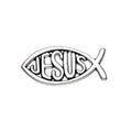Jesus Fish Christianity Enamel Pins Brooches Lapel Pin for Kids Friends Wholesale Badge Pin