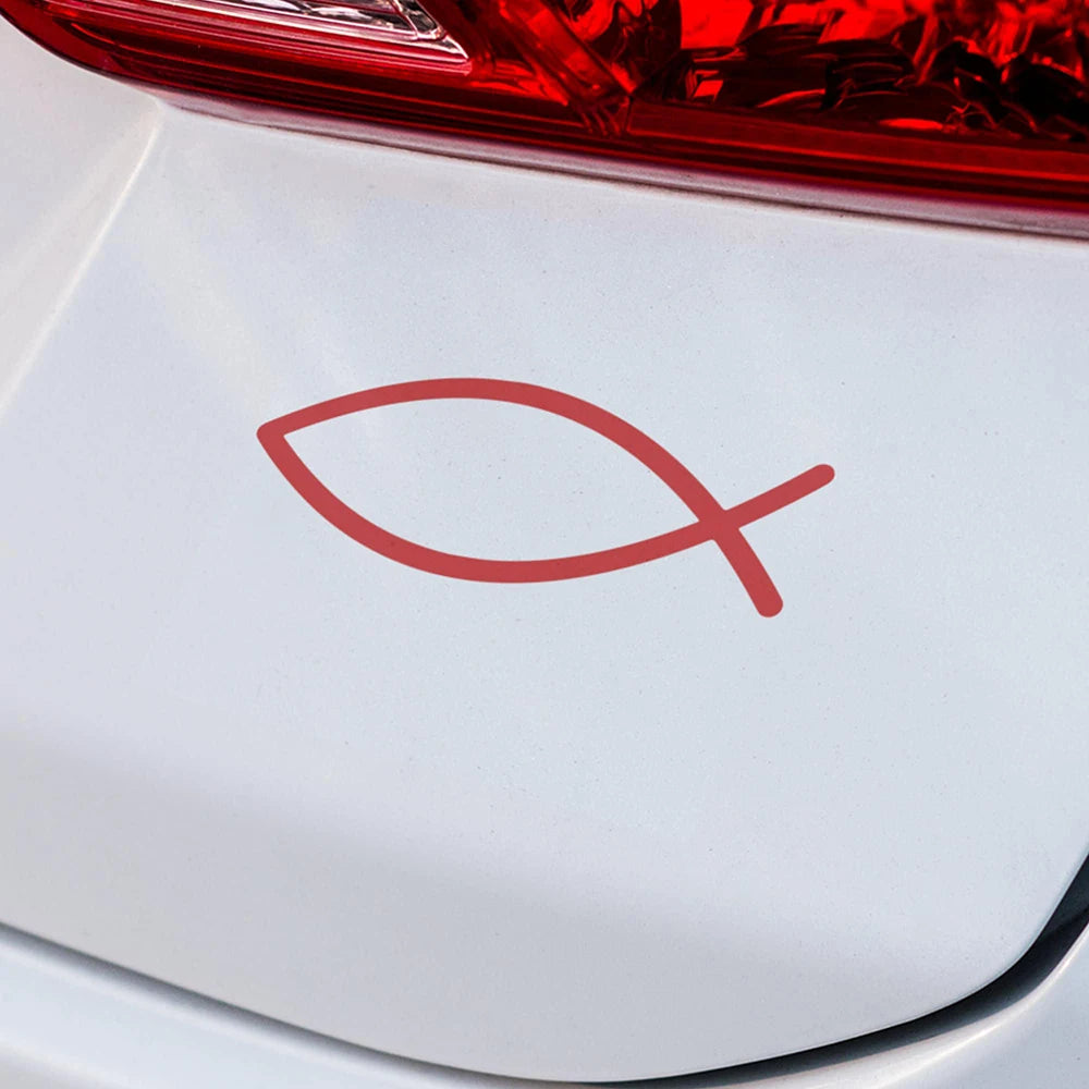 Jesus Fish Car Bumper Windowshield Stickers Tuning Vinyl Accessories Decoration Decals