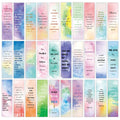 30pcs Watercolor Bible Verse Christian Bookmarks Bible Reading Club Gift Pages Annotated Prayer Library Reading Bookmarks
