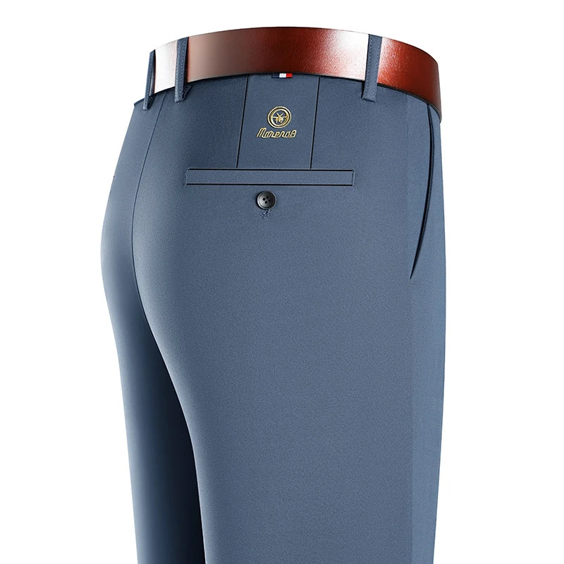 Mens Stretch Pants Business Casual Church Work Dress Comfy Pants Lightweight Quick Dry Slacks Trousers with Pockets