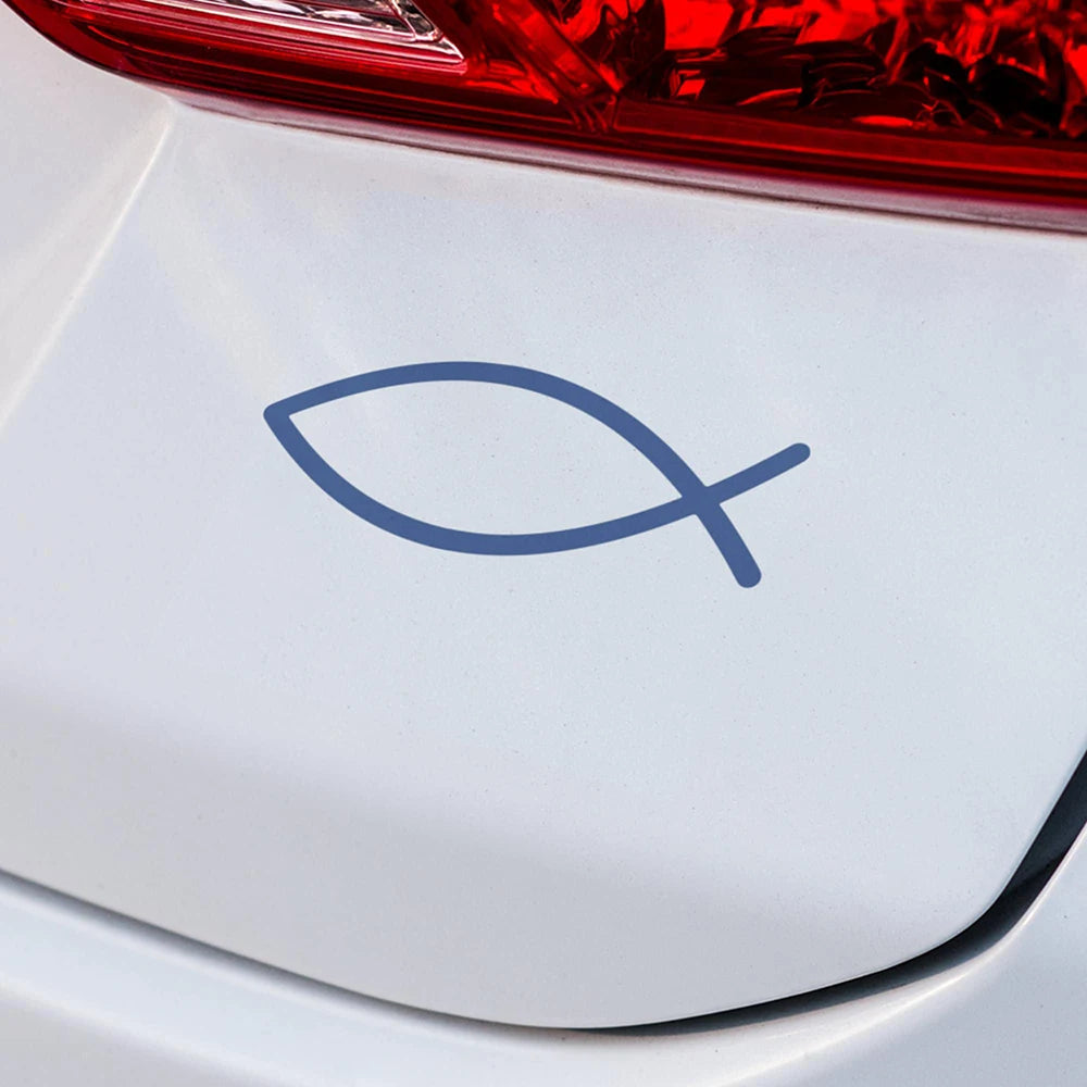 Jesus Fish Car Bumper Windowshield Stickers Tuning Vinyl Accessories Decoration Decals