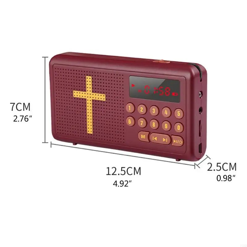 J1HD Rechargeable Bible Talking King for James Version Bible Audios Player