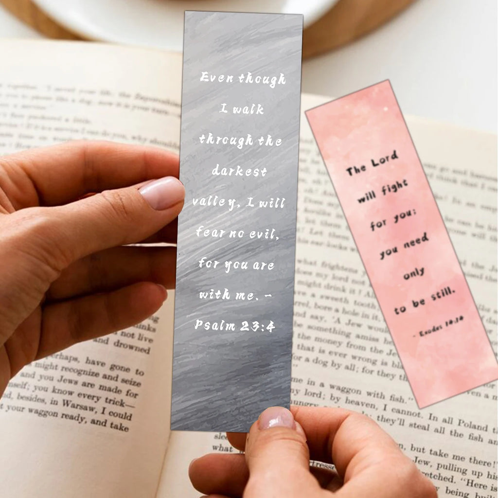 30pcs Watercolor Bible Verse Christian Bookmarks Bible Reading Club Gift Pages Annotated Prayer Library Reading Bookmarks