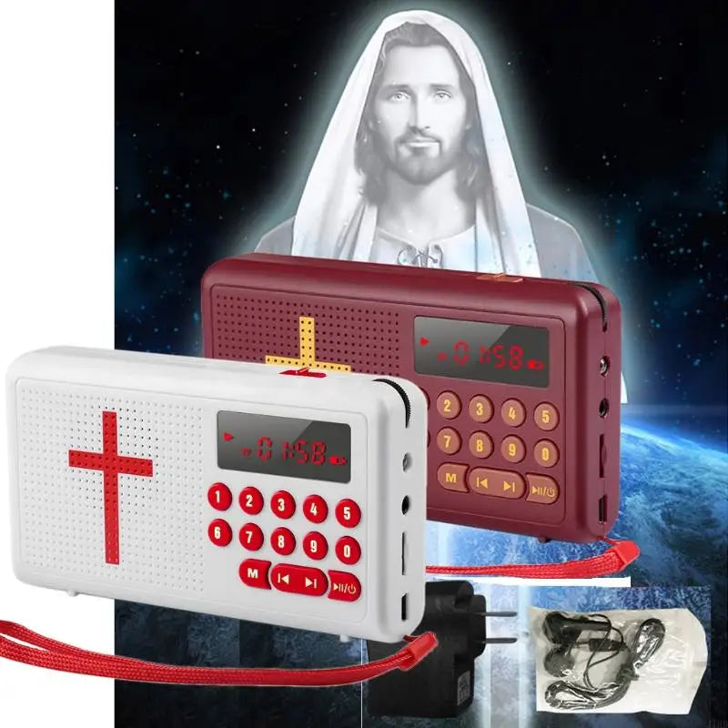 J1HD Rechargeable Bible Talking King for James Version Bible Audios Player