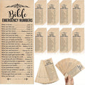 50/100pcs Bible Emergency Number Bookmarks Christian Gifts Religious Bible Verse Christian Bookmarks